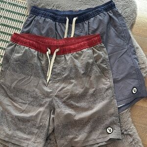 Set of 2 Pairs Men's Vuori Swim/Board Shorts